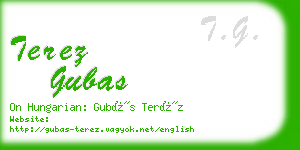 terez gubas business card